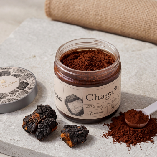 Chaga en Polvo · Inonotus obliquus · Antioxidante e Inmunidad · 90g