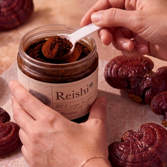 Reishi en Polvo · Ganoderma lucidum · Sueño, Estrés e Inmunidad · 90g