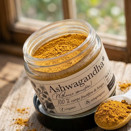 Ashwagandha en Polvo · Adaptógeno Natural para el Estrés y el Sueño · 90g