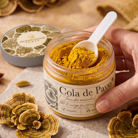 Cola de Pavo en Polvo · Trametes versicolor · Inmunidad y Microbiota · 90g