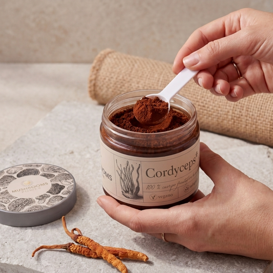 Cordyceps en Polvo · Energía y Rendimiento Físico Natural · 90g · 100% Cuerpo Fructífero
