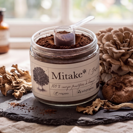 Maitake en Polvo · Hongo Danzante Medicinal · 90g · 100% Cuerpo Fructífero